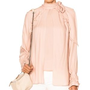 IRO FREJAN BLOUSE IN PINK SAND